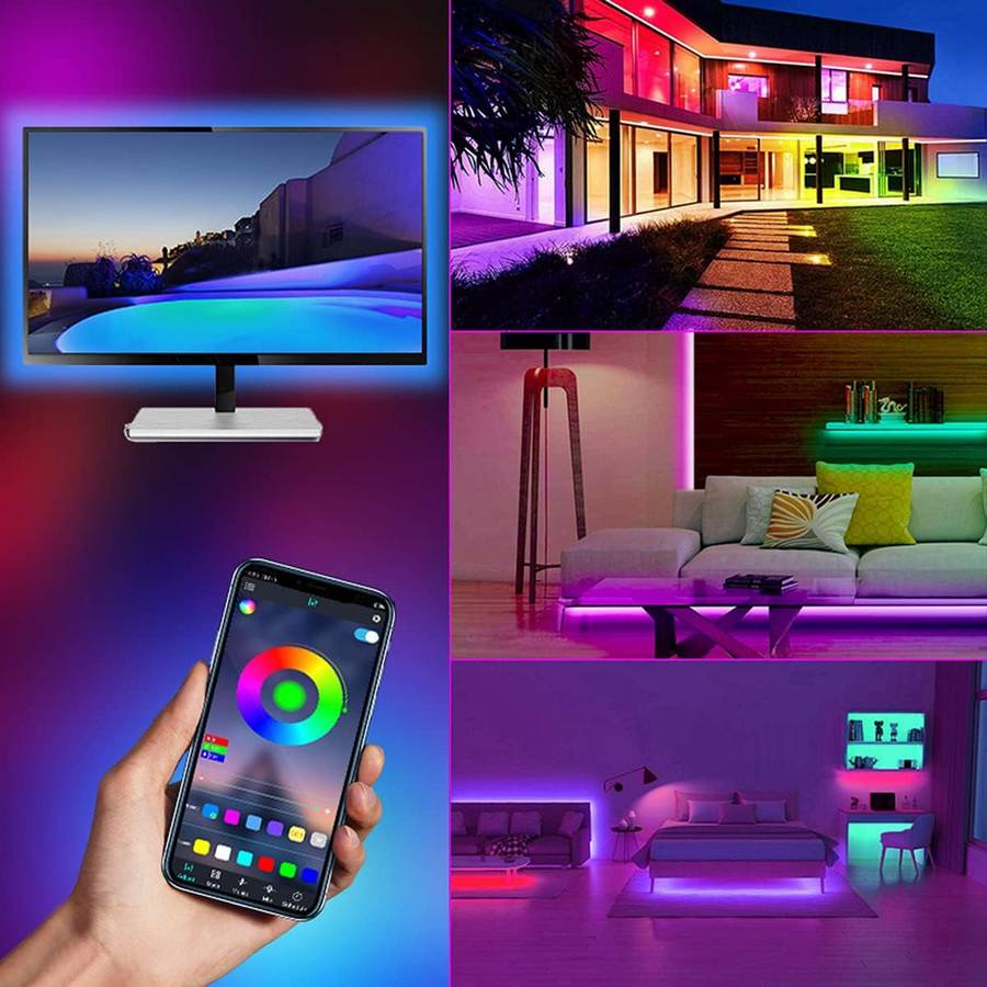 RGBIC IED STRIP 10 Meters Led Strip Lights,Music Sync,Color Changing