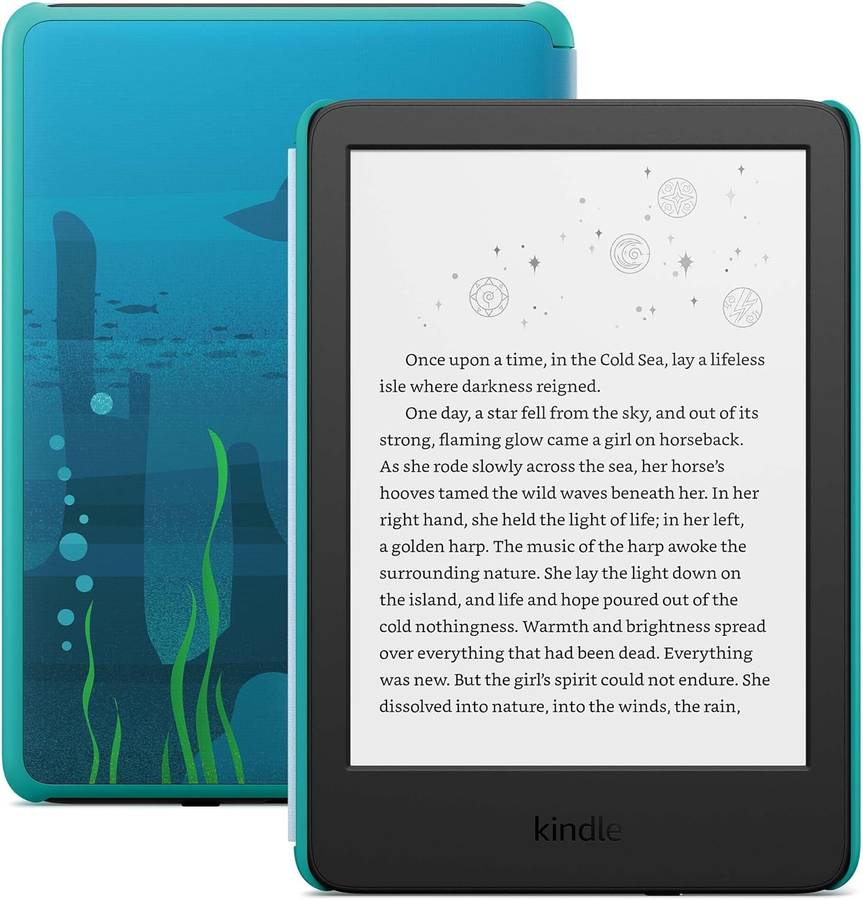 Amazon Kindle 6" 2024 model Kids Bundle (Kindle with Amazon Cover)