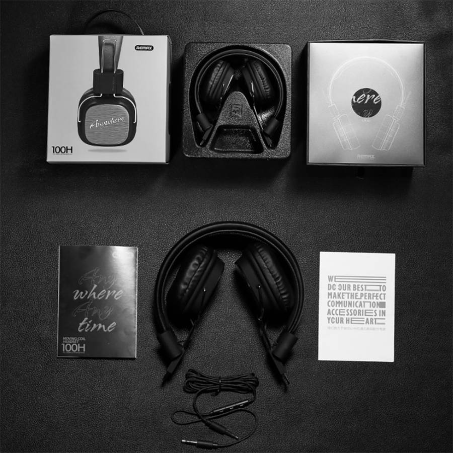 Remax HIFI Headphone Anywhere-ear headphones for iOS and Android RM-100H