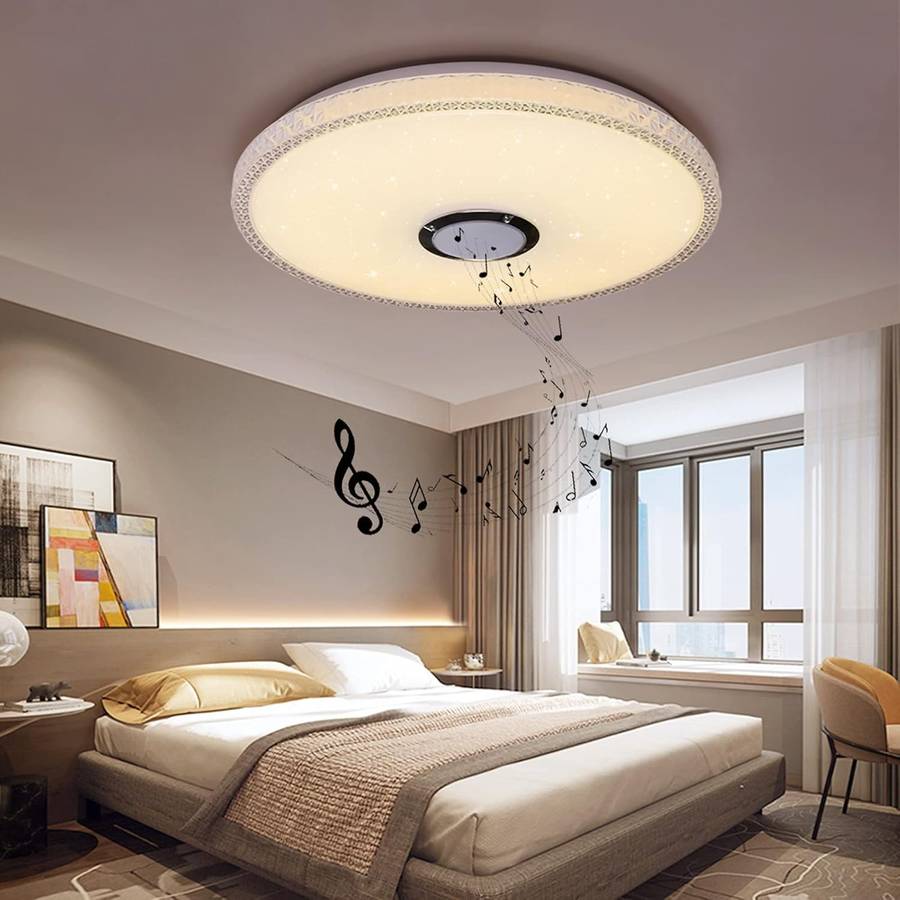 48w LED ceiling light with bluetooth speaker