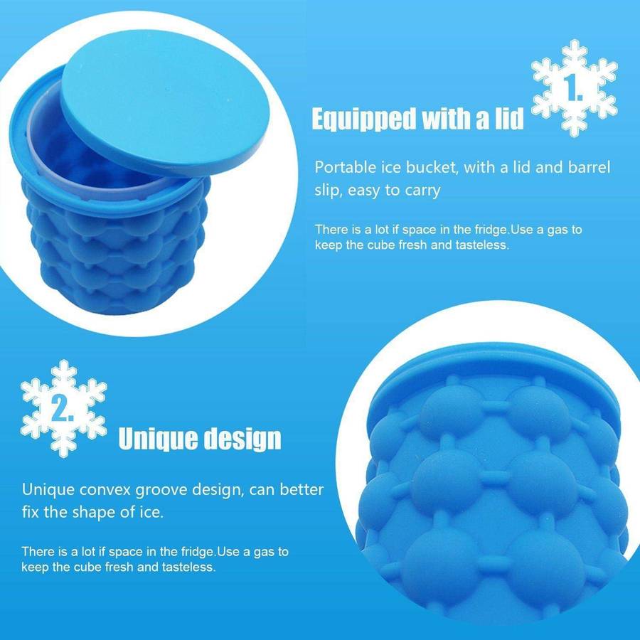 The villa Silicone ICE Cube Maker, ICE Bucket, ICE Cube Trays