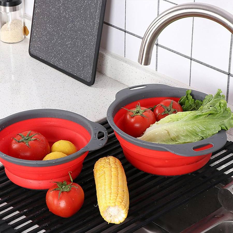 2pcs Set Collapsible Filter Basket