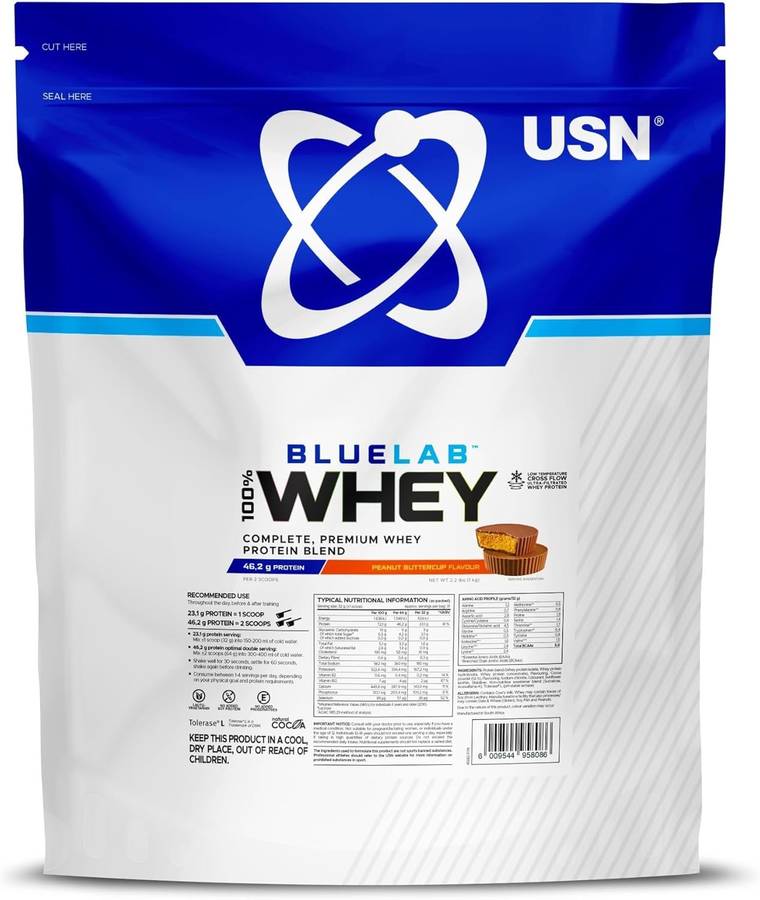 USN 1kg Chocolate Whey Protein PLUS USN 1kg Peanut Buttercup Whey Protein PLUS USN Creatine 200g.