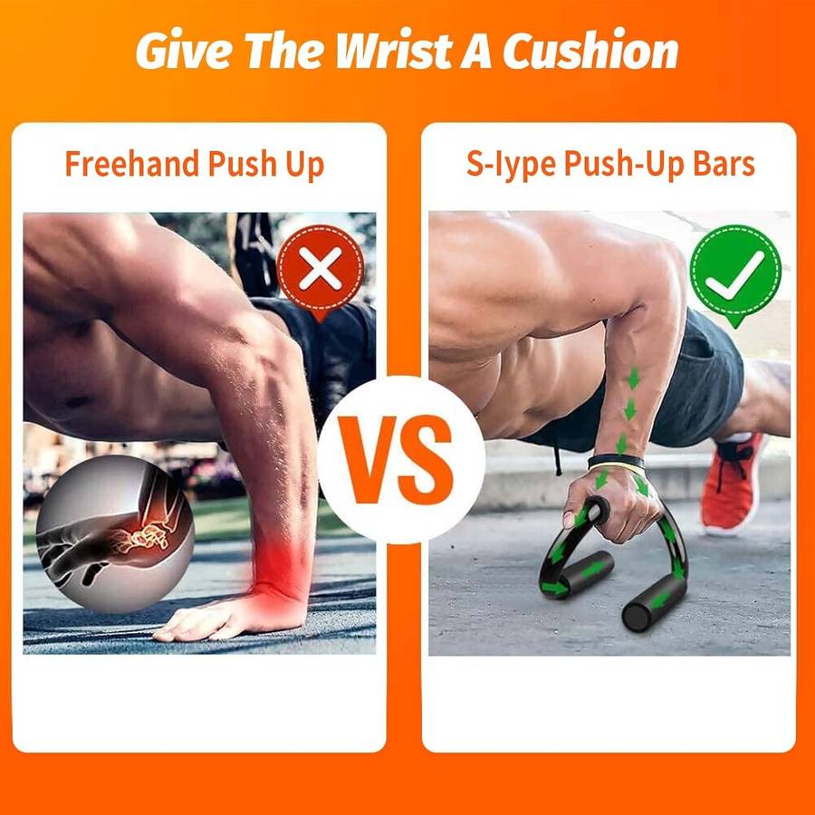 Iron Core Athletics Push Up Bars, Strong Steel Push Up Stands Suitable for Any Pushup Training Prog