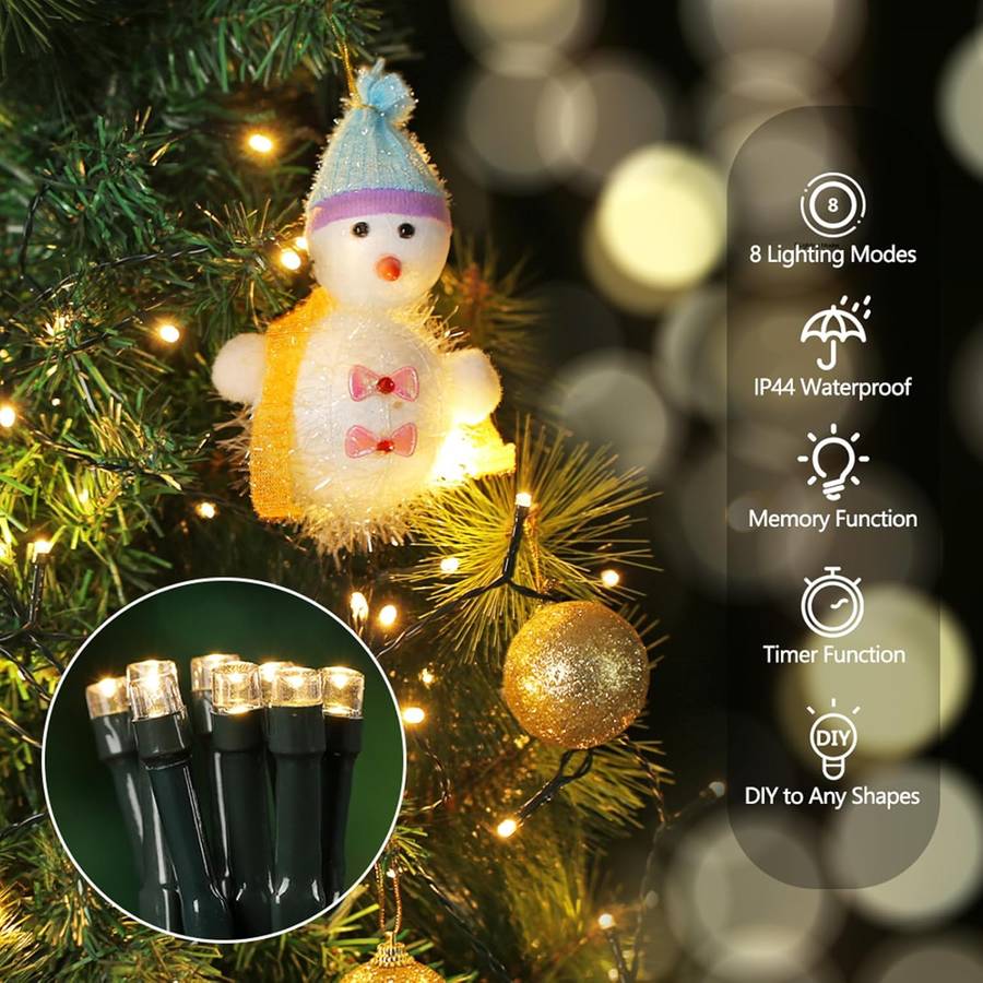 10M Warm White Christmas Light