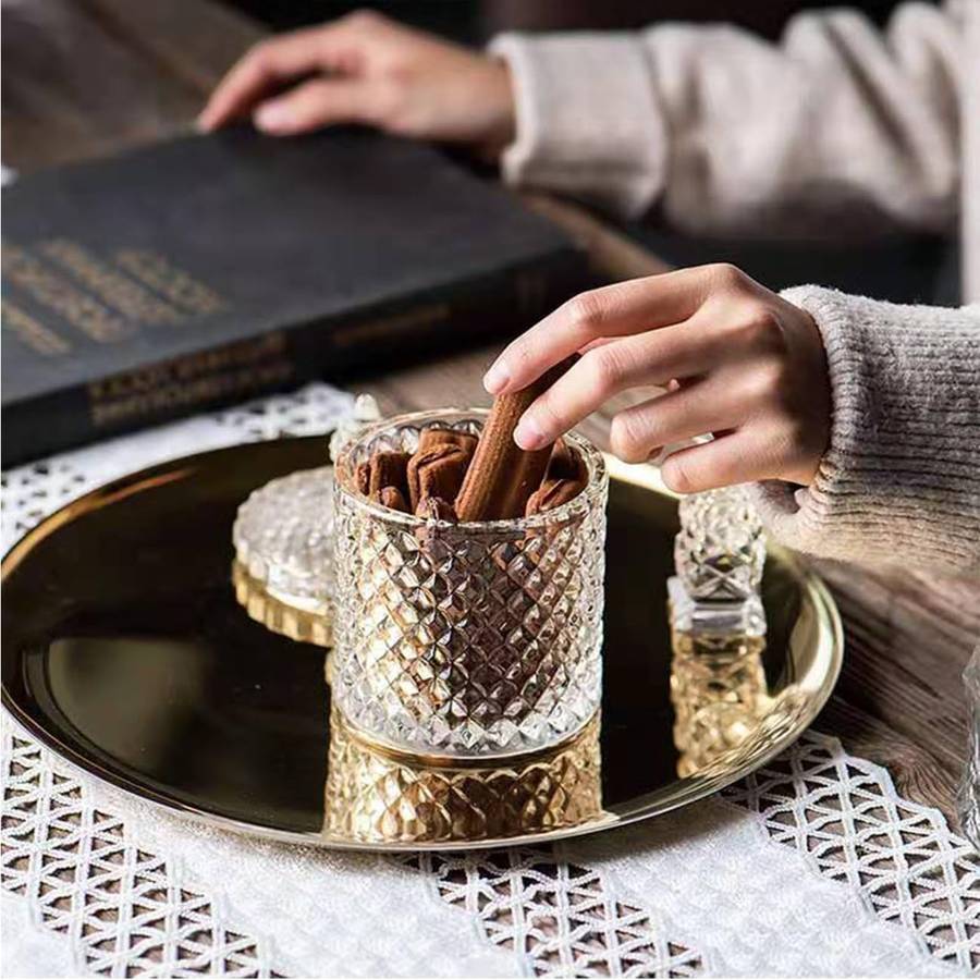 Glass Candy Jar with Lid