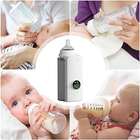 Wireless Baby Milk Warmer, Portable Bottle Warmer - Portable USB Rechargeable Portable Baby Milk Wa