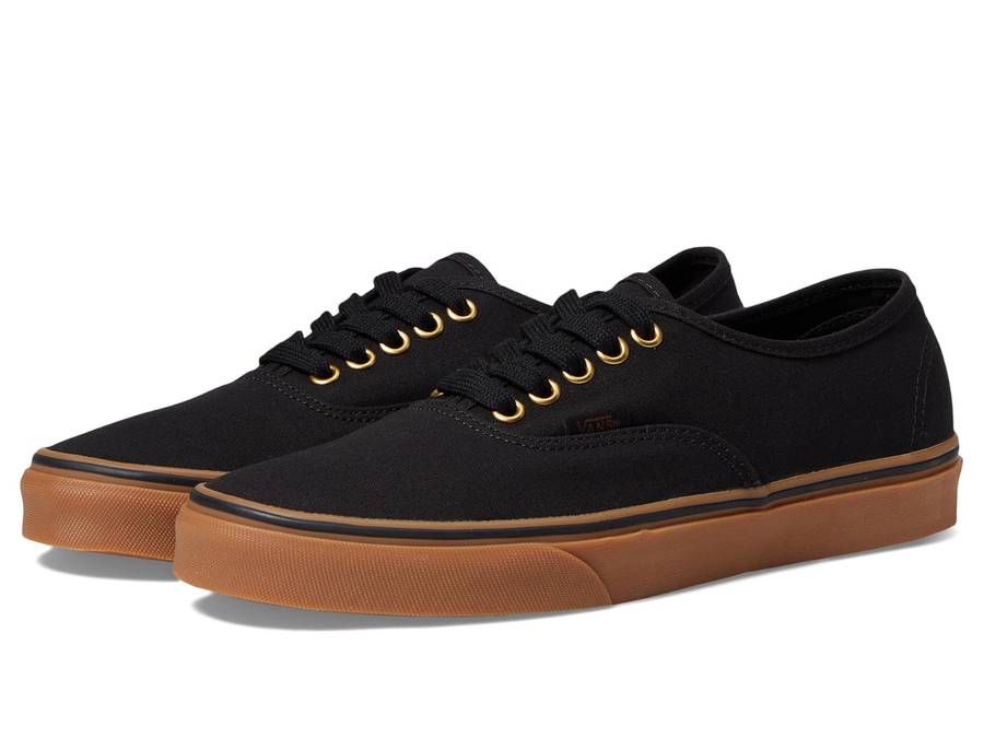 VANS AUTHENTIC BLACK RUBBER SNEAKERS