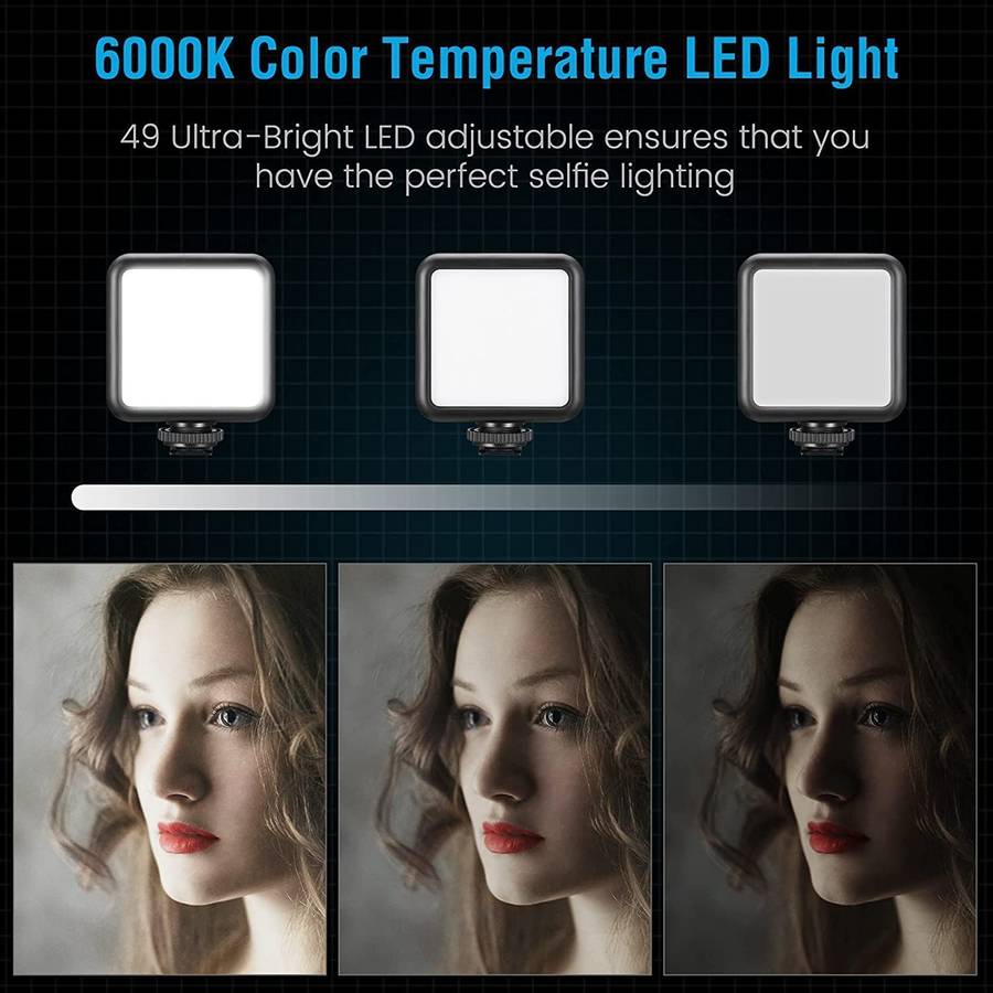 Vlogging Kit for Video Making, Mic, Mini Tripod Stand, LED Light plus Remote ( Youtube or TikTok )