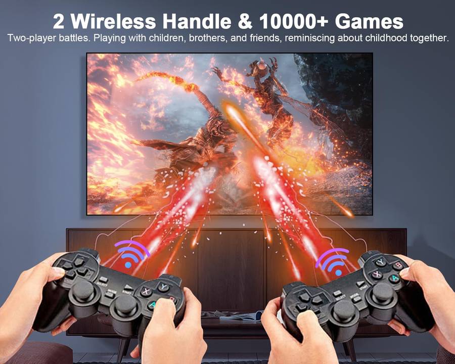 X8 HDMI Game Stick 8K Android TV Box android10 Wifi 2.4 & 5G 64GB Classic Games PS1 PSP GB GBA