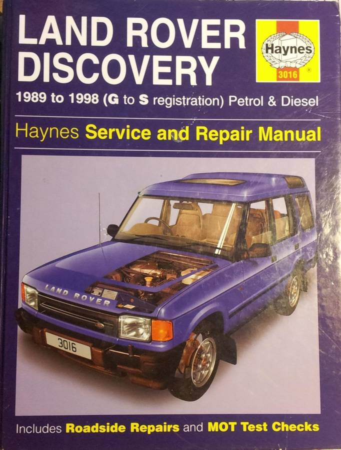 Land Rover Discovery 1989 to 1998 (G to S registration) Petrol & Diesel Service & Repair Manual by R