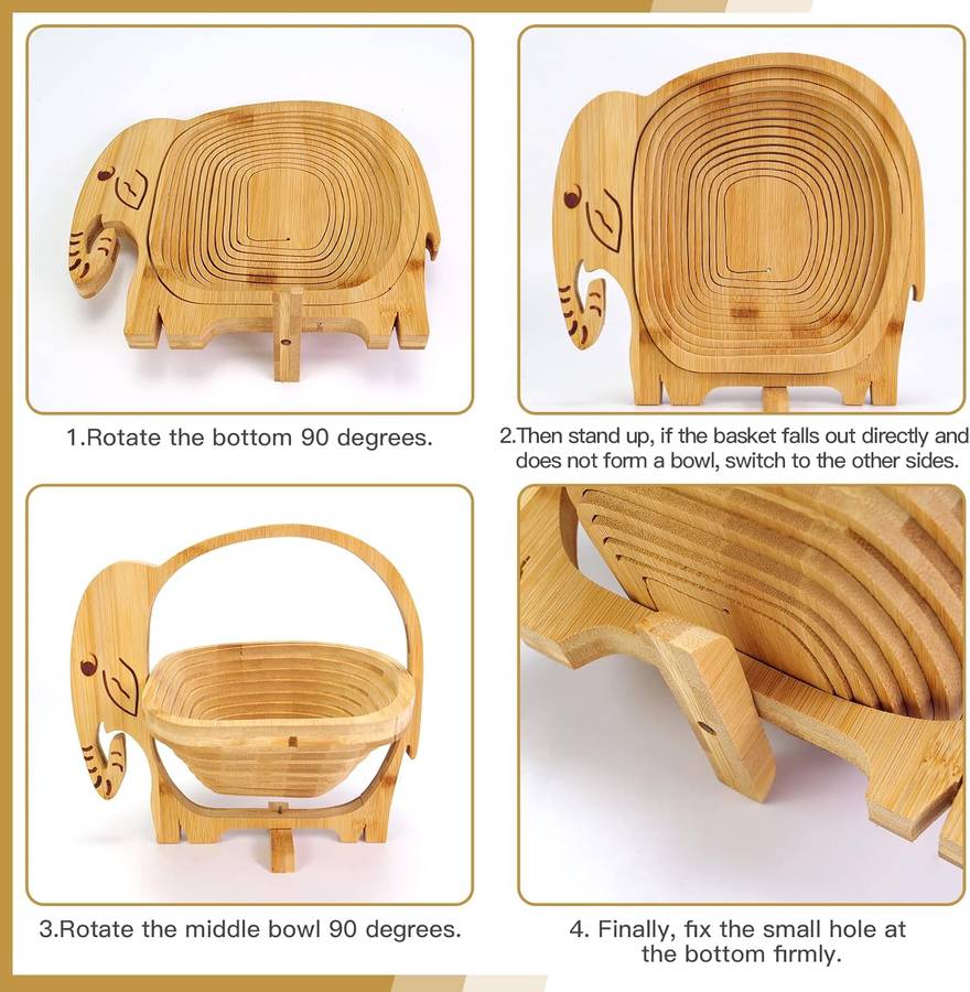 Bamboo fruit basket