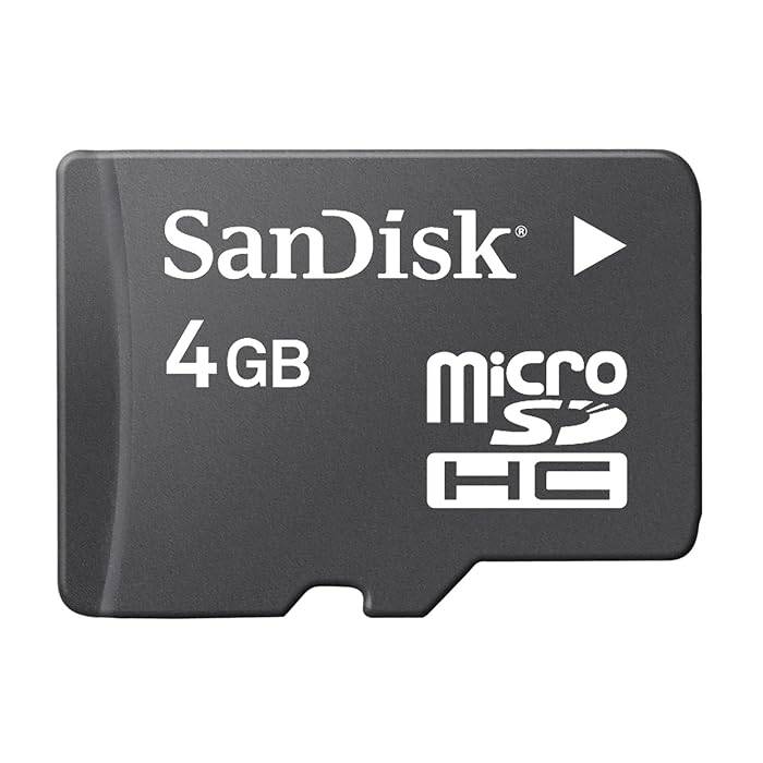 Sandisk 4GB MicroSDHC Memory Card with SD Adapter