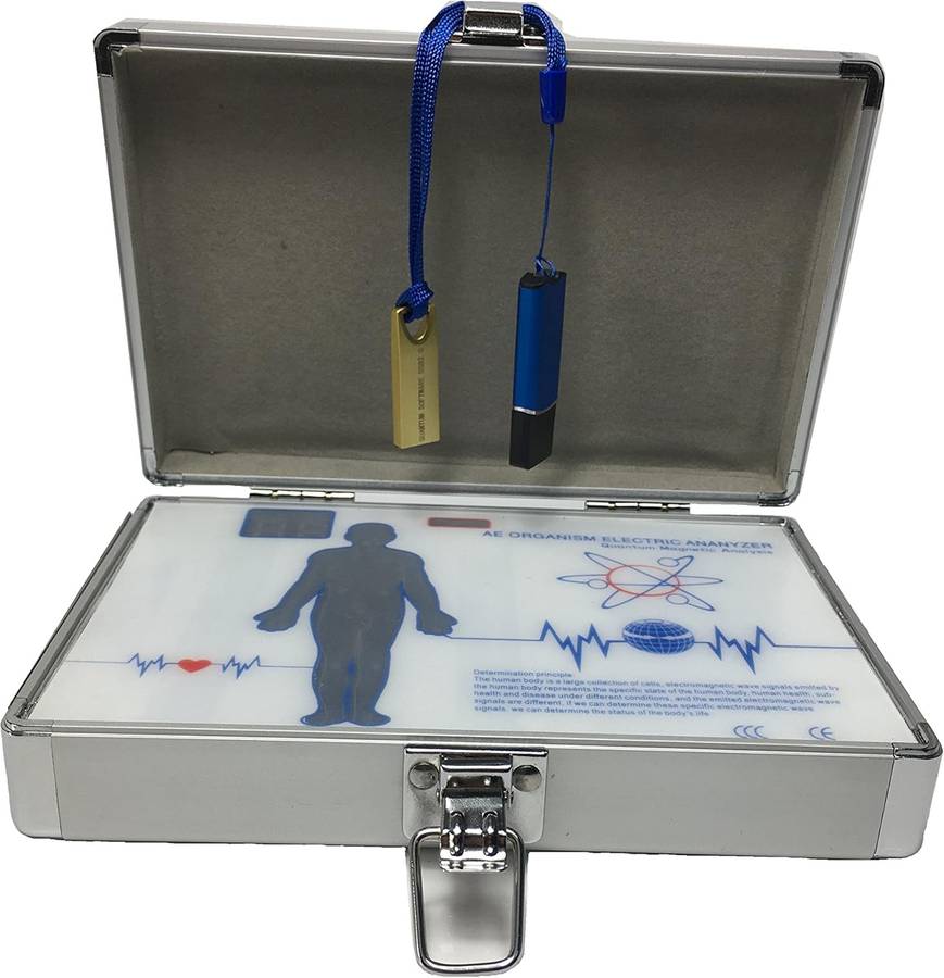 Organism Analyzer Electric Quantum Analysis Magnetic Closure, Small, Blue Open Box