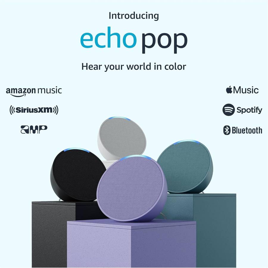 Amazon Echo Pop - Smart Home Speaker feat. Alexa