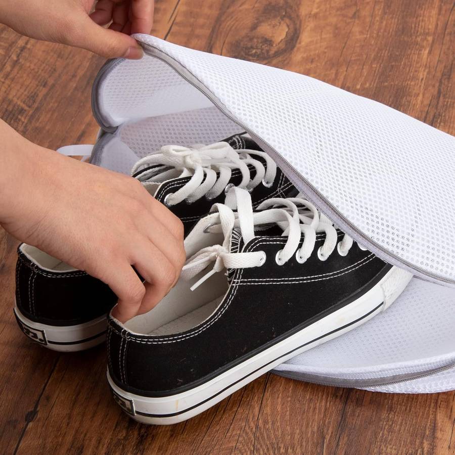 Laundry Net for Shoes and Sneakers 2 Pieces Shoe Laundry Bag with Zipper Laundry Bag Protector Laund