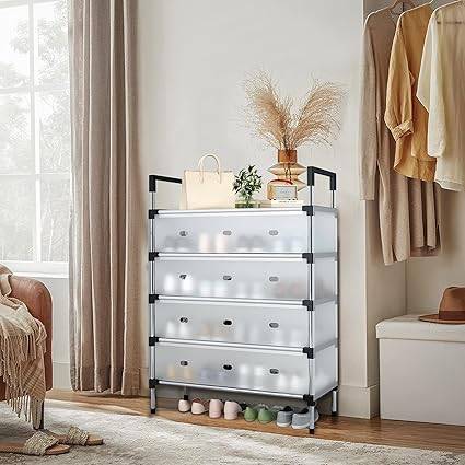 Shoe Rack Shoe Organizer, 5 Tier Shoe Storage Cabinet Shoe Shelves Organizer,Shoe Storage Organizer