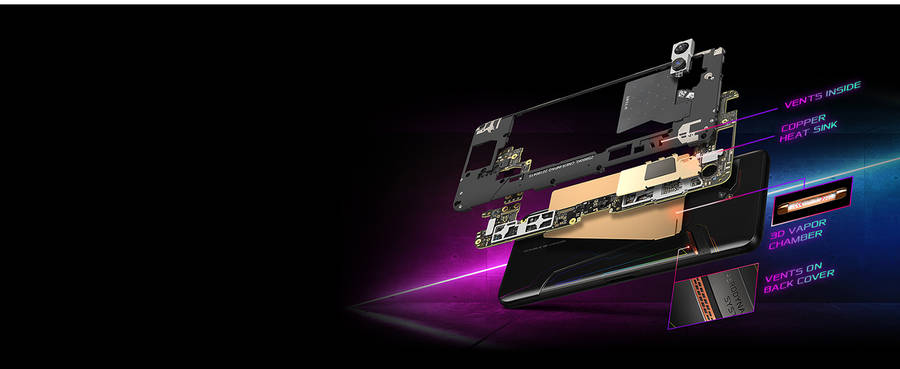 ASUS ROG Phone 2 Smartphone - 8GB RAM - 128GB Storage - Snapdragon 855 (Black)