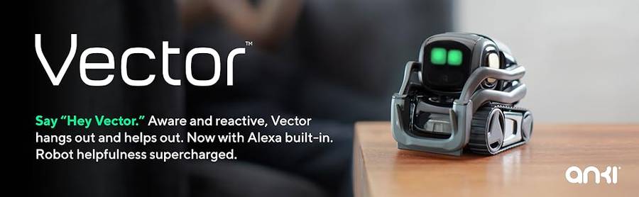 Vector Robot by Anki - Your Voice Controlled, AI Robotic Companion, With Alexa Built-In