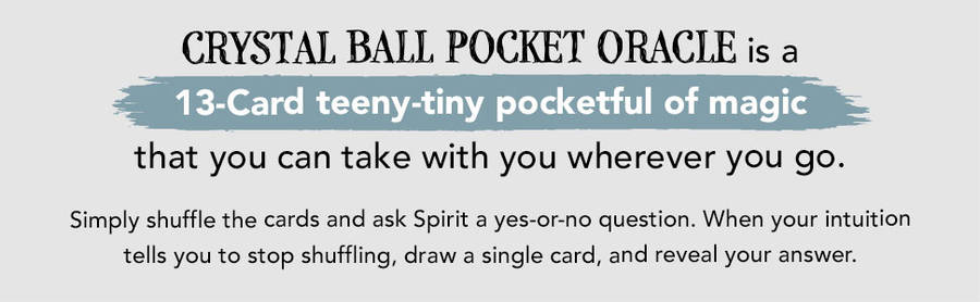 Crystal Ball Pocket Oracle