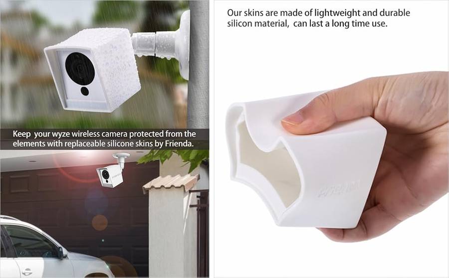Outdoor Camera Cover for Wyze Cam 1080p HD Camera and iSmart Alarm Spot Camera with Security Wall