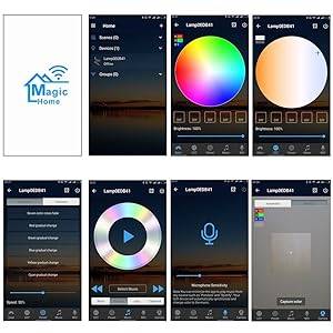 10m RGB Wifi Smart LED Strip Light kit with DC12V Power Supply - alexa/google home enabled - 0.75kg