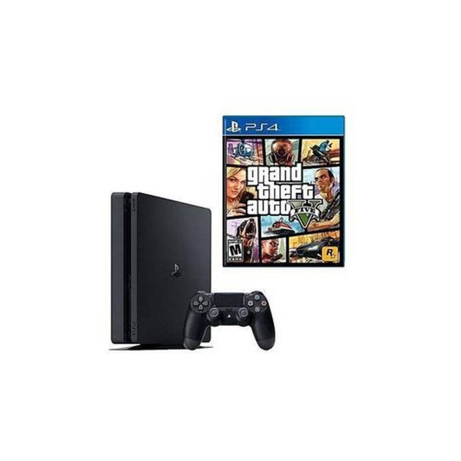 Sony Computer Entertainment Refurbished Ps4 Slim 500gb With Gta V Game Black 3mths Wrty - Dantty Online Shopping Uganda