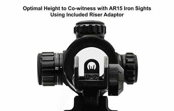 Leaper UTG 4.2" ITA Red/Green Dot QD Mount SCP-DS3840TDQ