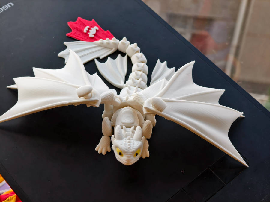 Toothless Dragon Figurine  Foldable Wings