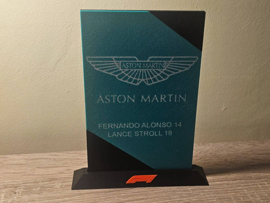 3D Printed F1 Team Plates  All Teams Available | Formula 1 Decor for Fans