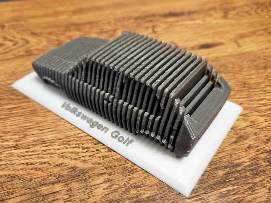 Volkswagen Golf I  Layered Sculpture