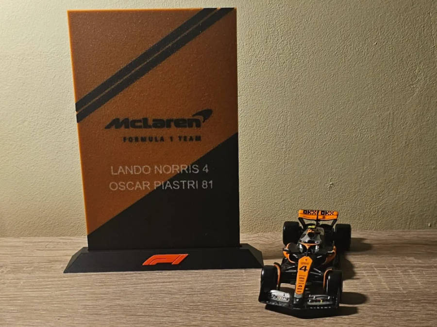 3D Printed F1 Team Plates  All Teams Available | Formula 1 Decor for Fans