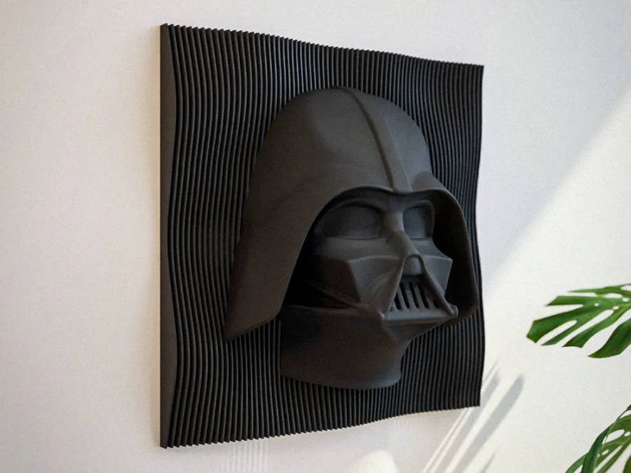 Darth Vader 3D Layered Wall Art  Star Wars Decor