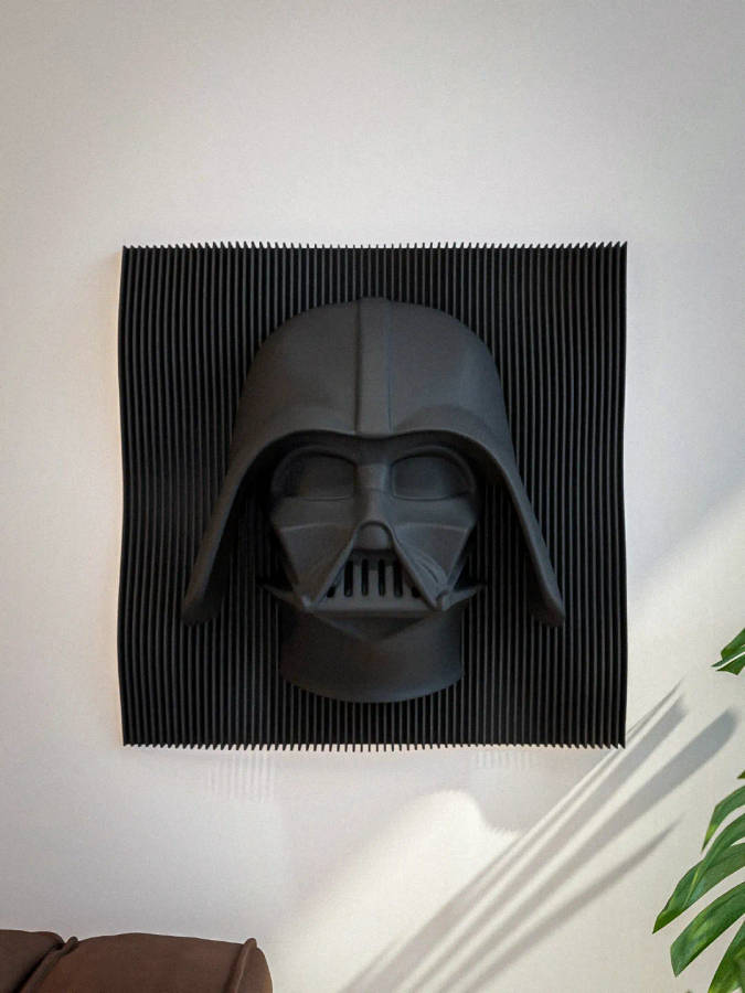 Darth Vader 3D Layered Wall Art  Star Wars Decor
