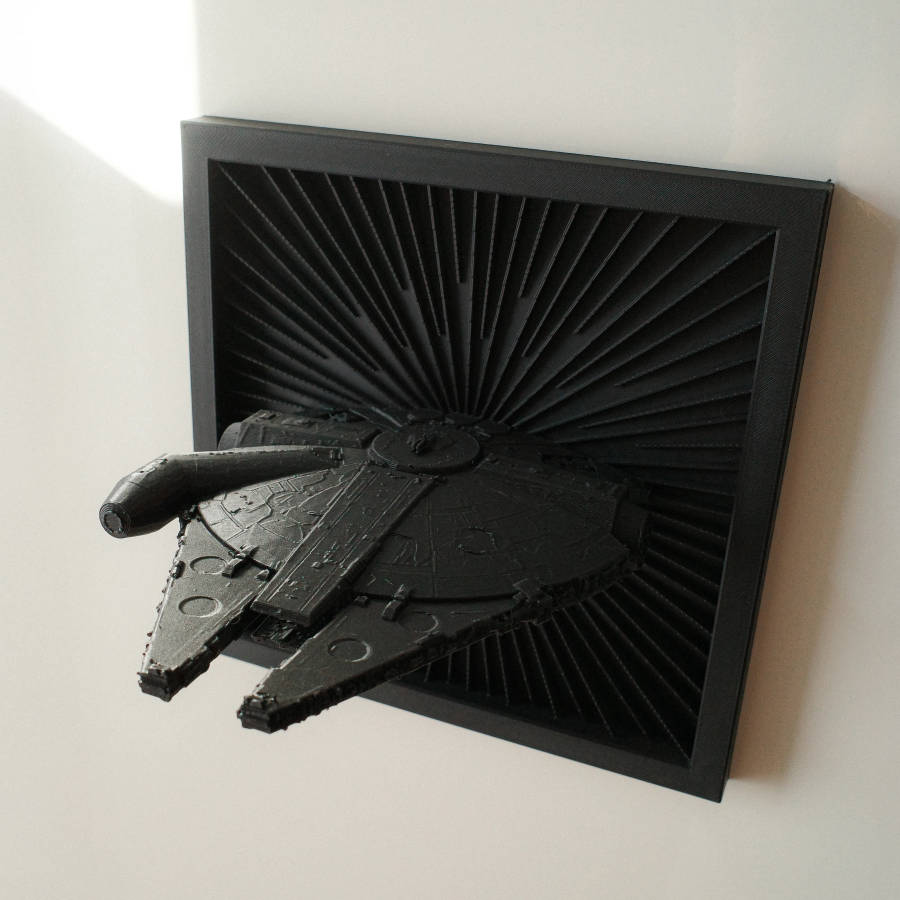 Star Wars  Millennium Falcon 3D Wall Art