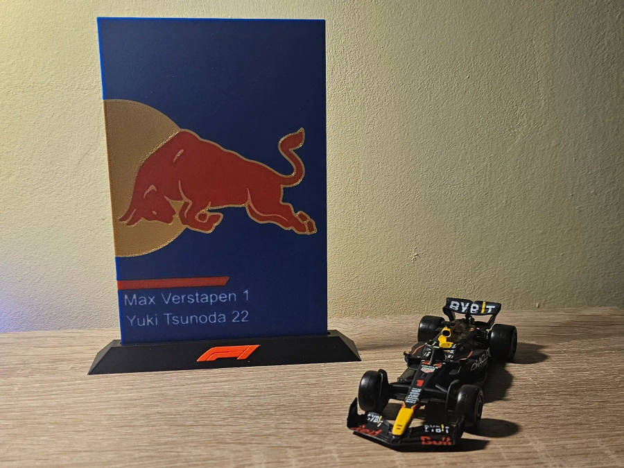 3D Printed F1 Team Plates  All Teams Available | Formula 1 Decor for Fans