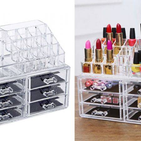 Design Acrylic Jewelry and Cosmetic Storage Display 6 Drawers Box ...