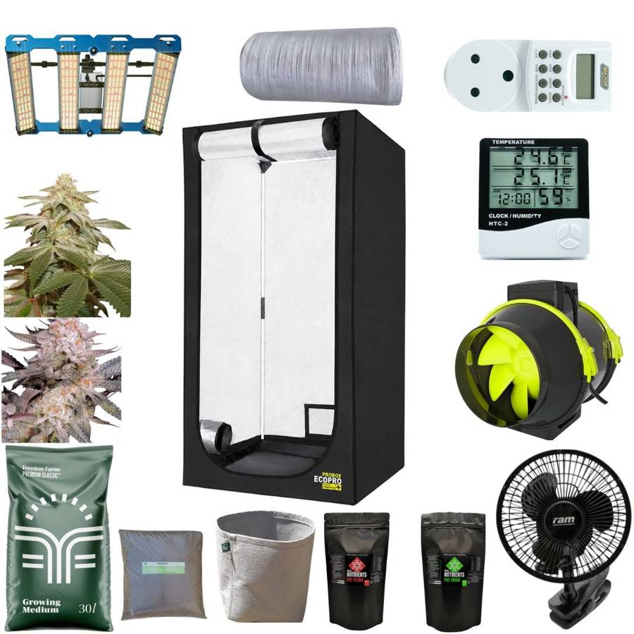 KingBrite 240W LED 1,2m Indoor Grow System