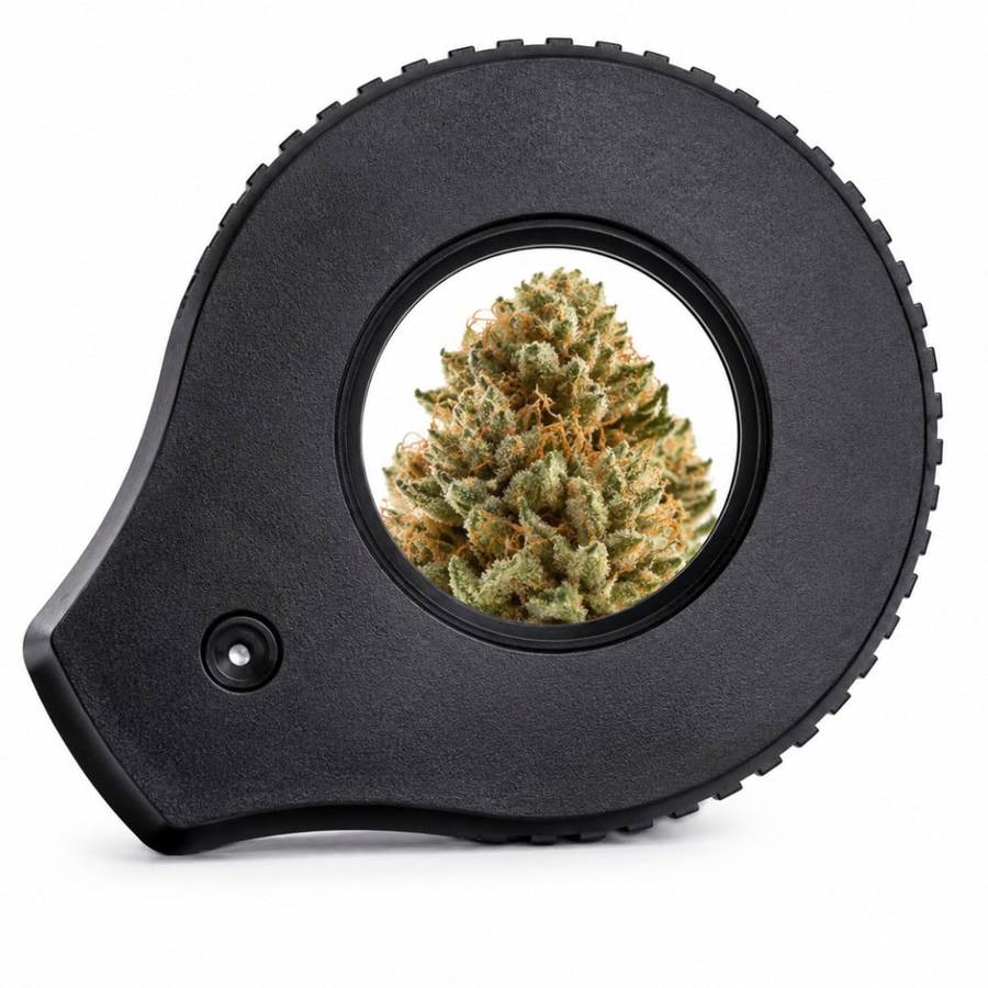 LED Magnifying Glass Stash Jar Rechargeable