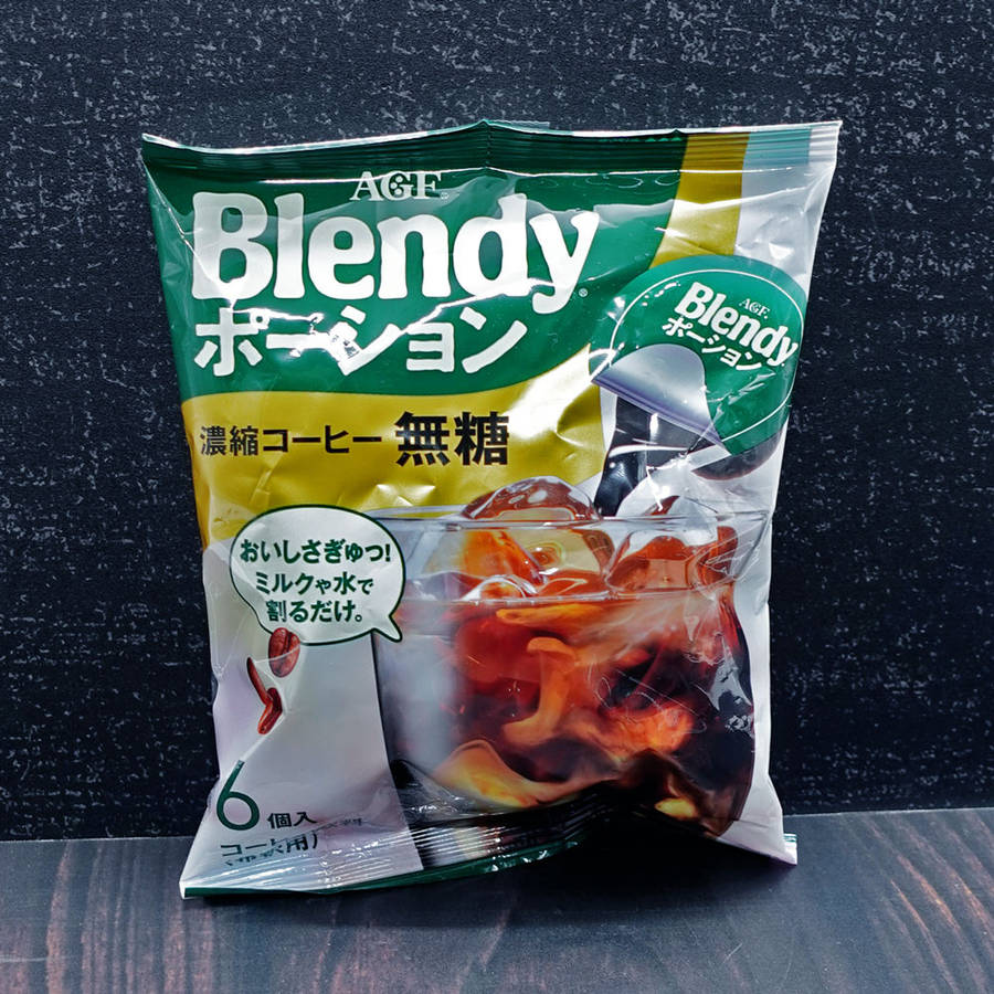 (AGF) Blendy Non-Sugar Coffee 6pcs 108g