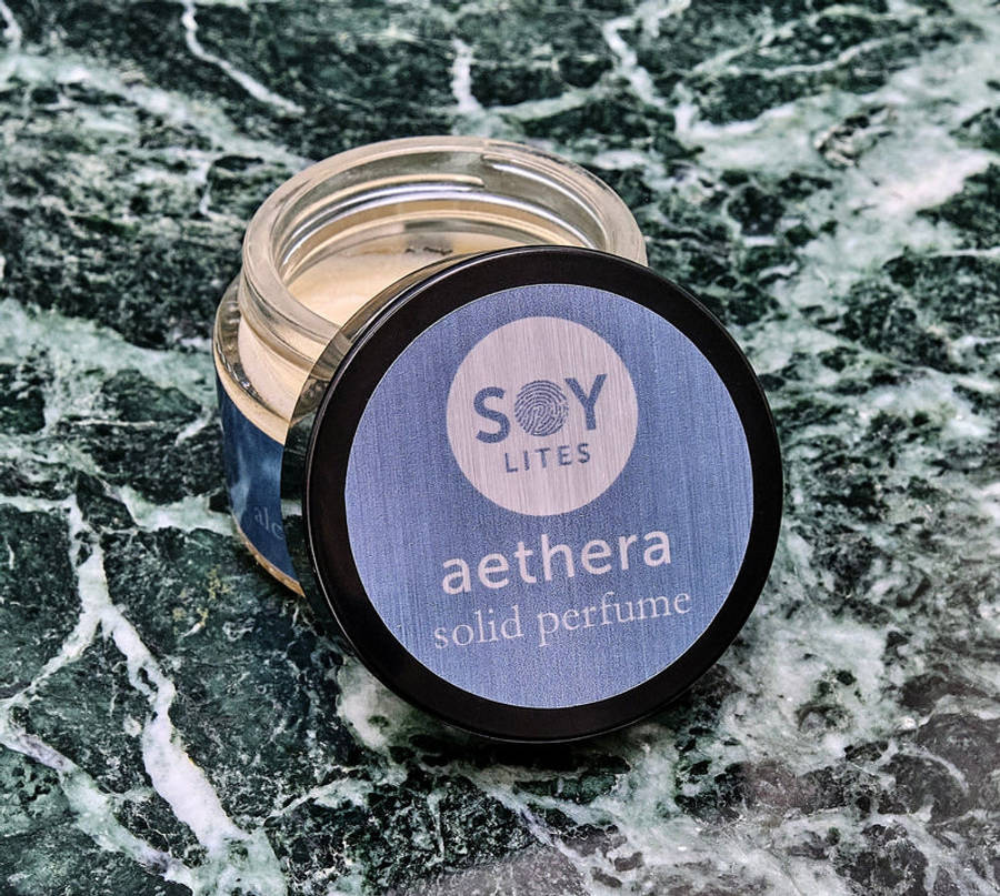 SoyLites AETHERA 30ml Solid Perfume- Alcohol-Free, Portable Fragrance Balm