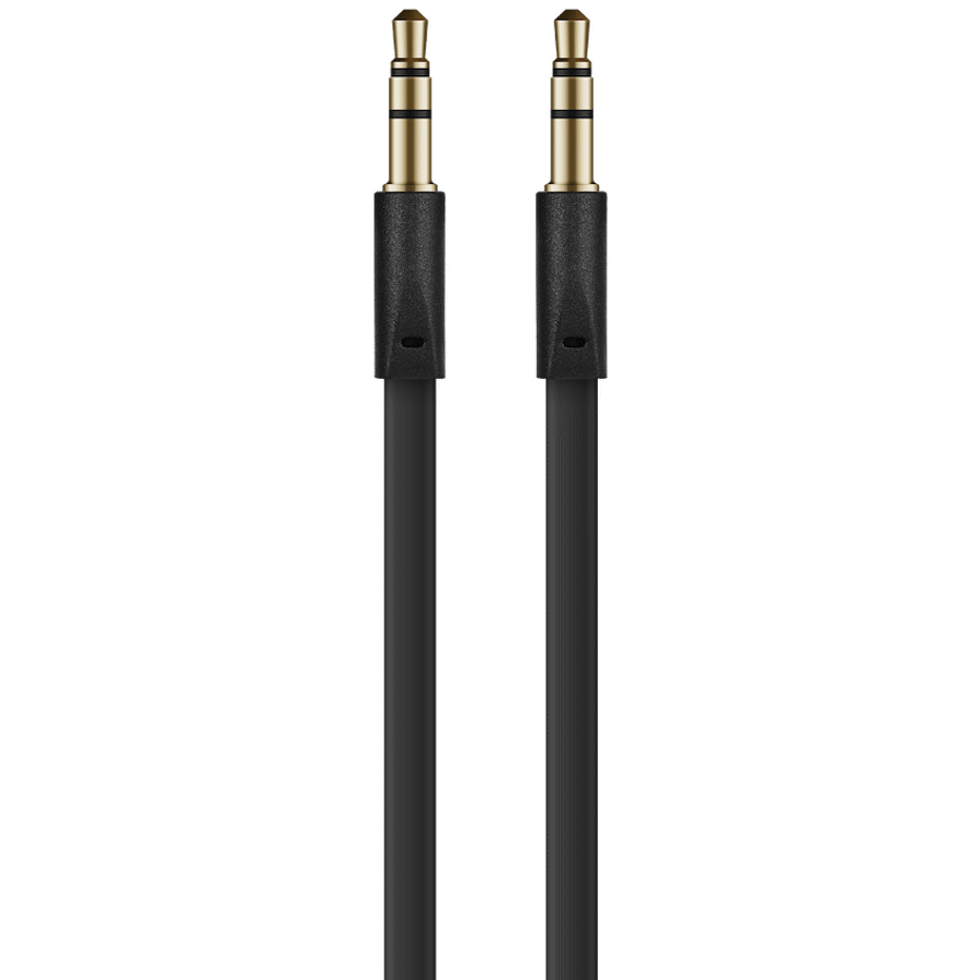 Volkano Slim Series Aux Cable 2m - Black
