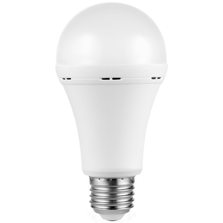 Switched 9w A60 Rechargeable LED Light Bulb - E27 - Warm White