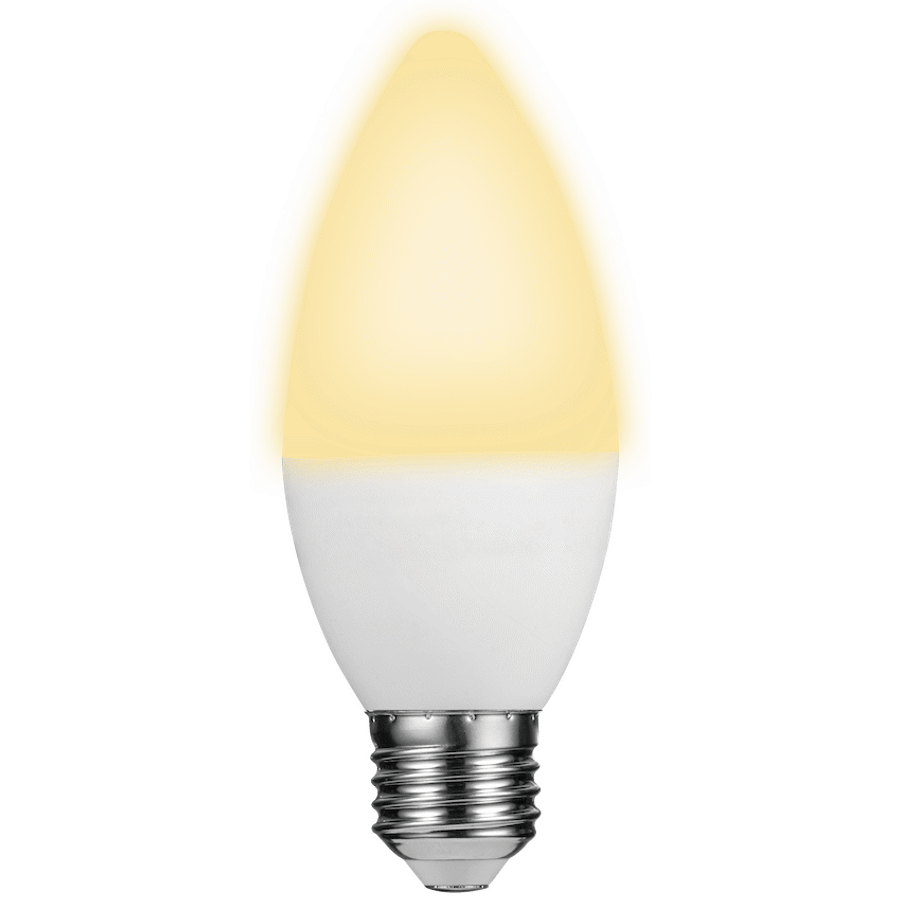 Switched 5w Candle LED Light Bulb E27 - Warm White