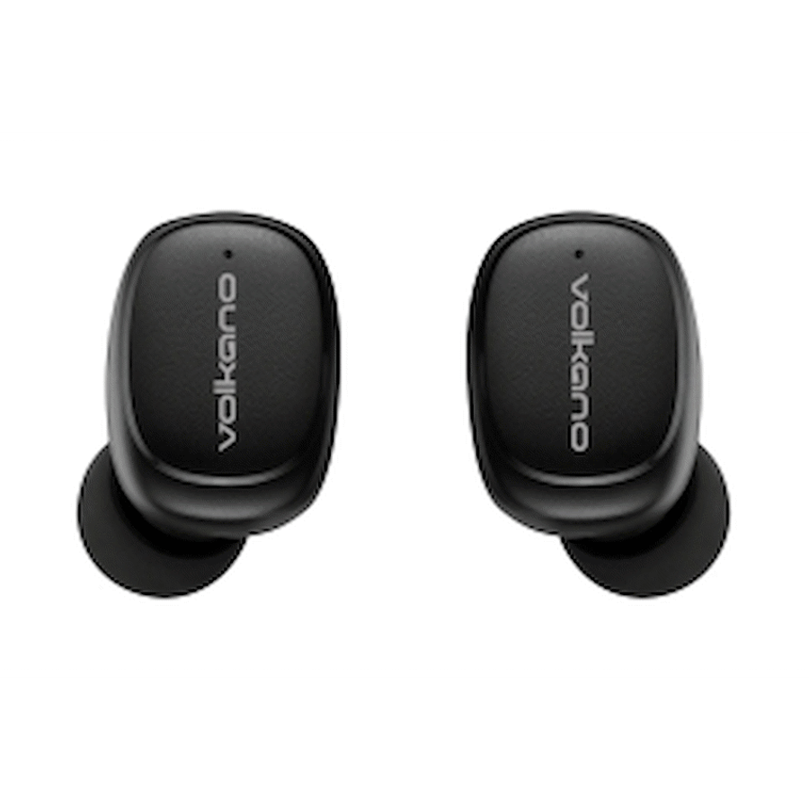 Volkano Aquarius Series True Wireless Earphones + Charging Case - Black