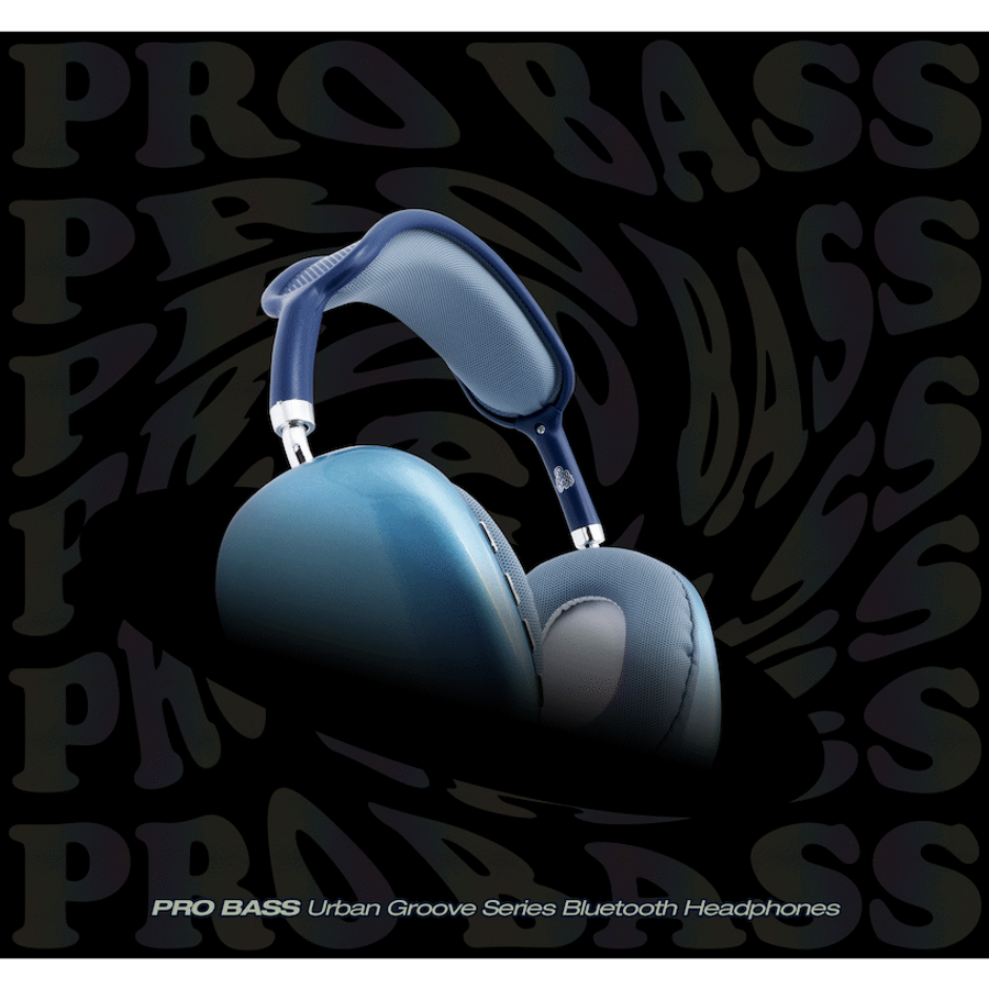 Pro Bass Urban Groove Series Bluetooth Headphones - Blue