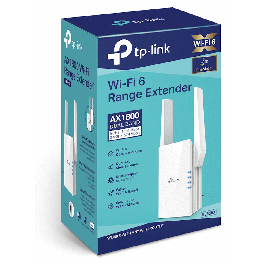 TP-Link RE605X AX1800 Wi-Fi 6 Range Extender