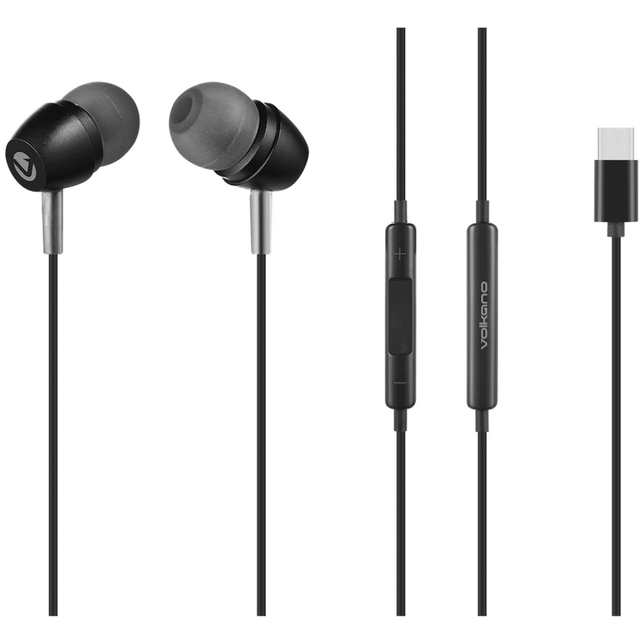Volkano Prism 3 Series Type-C Earphone - Black