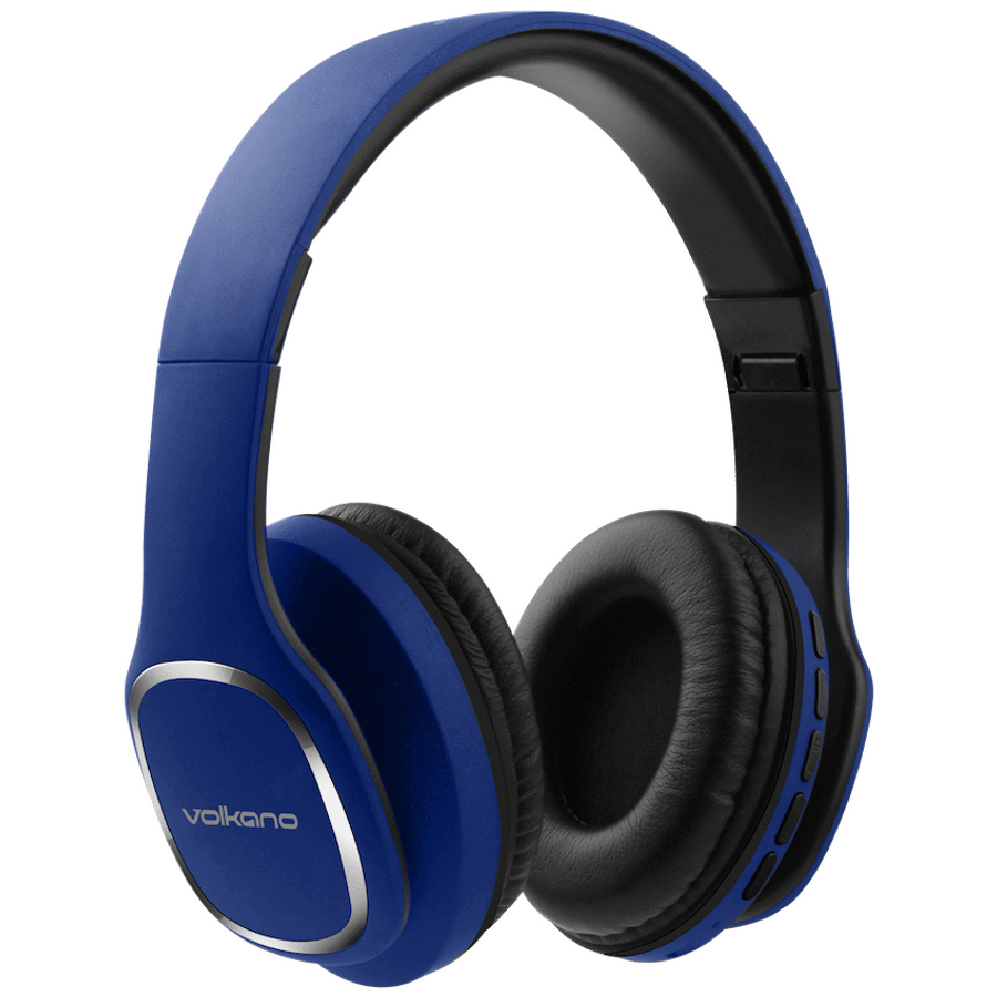 Volkano Phonic Series Bluetooth Full Size Headphones - Blue