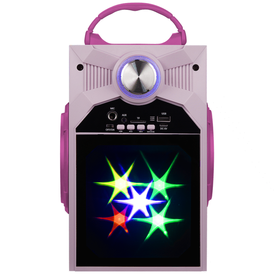 Disney Frozen Classic LED Stars Karaoke Machine with Microphone